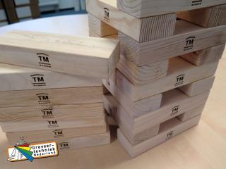 Houten spel voorzien van bedrijfslogo